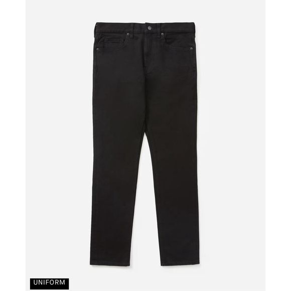 Everlane The Athletic 4-Way Stretch Organic Jean Uniform Black Size 33 x 30 - Picture 2 of 11